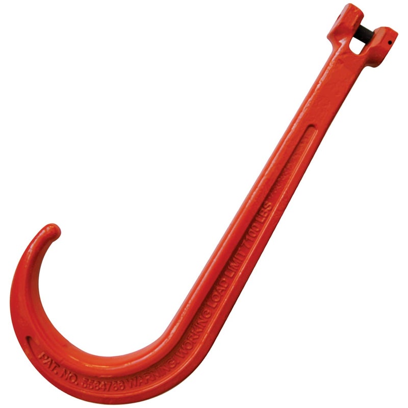 VULCAN Alloy Tow Chain with Forged Long J Hook - 3/8 Inch x 8 Foot - Grade 80 - PROSeries - 7,100 Pound Safe Working Load - Image 2